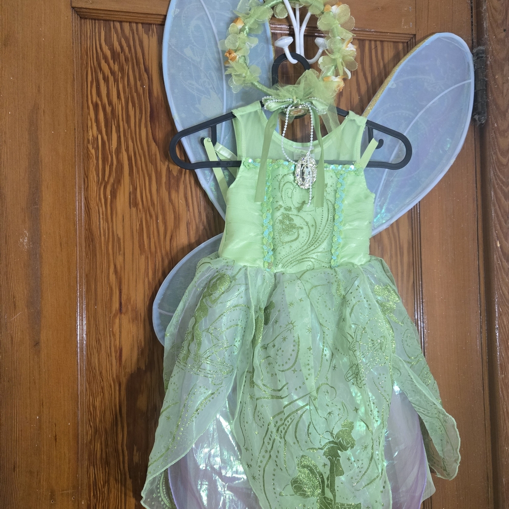 Disney Tinker Bell Green Costume with Wings